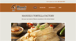 Desktop Screenshot of manuelstamales.com